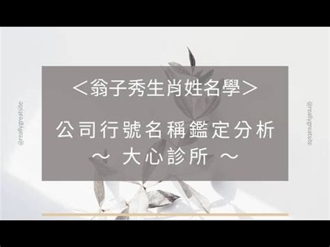 姓名學 公司